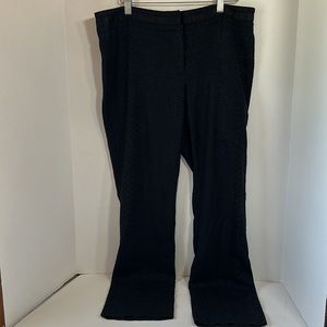 Cache black textured dress pants size 12 career office